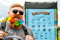 Flowers in his beard at Loufest 2015 for C3