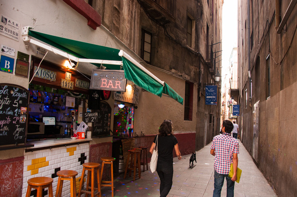Side Street, Barcelona, Spain